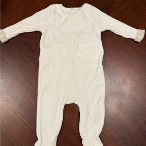 Soft Cream Footed One-Piece for Babies